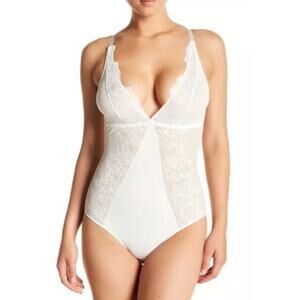 Flora Nikrooz Ivory Melinda Bodysuit Size M